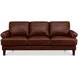 Soleil Brandy Leather 80" Sofa