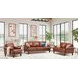 Soleil Brandy Leather 80" Sofa