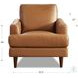 Ada Cognac Brown Leather Living Room Set