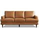 Ada Cognac Brown Leather Living Room Set