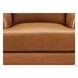 Ada Cognac Leather Upholstered Lounge Chair
