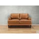 Ada Cognac Leather 57" Loveseat