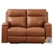 Varden Nutmeg Leather 62" Zero Gravity Power Reclining Loveseat with Power Headrest and USB Charging
