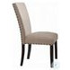 Nolan Linen Oak Side Chair Set of 2