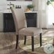 Nolan Linen Oak Side Chair Set of 2