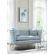 Hampstead Avondale Blue and Beige 60" Settee with Pillows