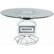 Noralie Clear 52" Round Dining Table
