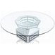 Noralie Clear 52" Round Dining Table