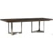 MacArthur Park Beverly Place Brown Extendable Rectangular Dining Table