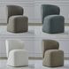 Accent Dining Truffle Upholstered Dining Chair with Casters Set of 4