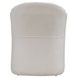 Accent Dining Ivory Upholstered Dining Arm Chair with Casters
