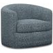 Ocean Club Kava Blue Upholstered Swivel Chair