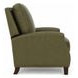 Melrose Oasis Olive Leather Push Thru The Arms Recliner with Nailhead Trim