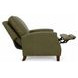 Melrose Oasis Olive Leather Push Thru The Arms Recliner with Nailhead Trim