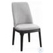 Madan Light Gray Linen and Gray Oak Side Chair Set of 2