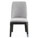 Madan Light Gray Linen and Gray Oak Side Chair Set of 2