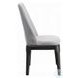 Madan Light Gray Linen and Gray Oak Side Chair Set of 2