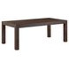 Cascade Falls Satin Espresso 100" Extendable Rectangular Dining Table