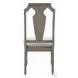 Zumala Beige Linen and Weathered Oak Side Chair with Nailhead Trim Set of 2