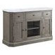 Zumala White and Weathered Oak 3 Door Marble Top Server