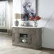 Zumala White and Weathered Oak 3 Door Marble Top Server