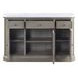 Zumala White and Weathered Oak 3 Door Marble Top Server