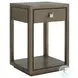 Ariana Charcoal Gray Margaux 1 Drawer Night Table
