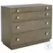 Ariana Charcoal Gray Cavalaire 4 Drawer Bachelors Chest