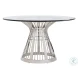 Ariana Platinum Stainless Riviera 54" Dining Table