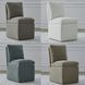 Accent Dining Truffle Upholstered Pillowtop Dining Side Chair with Casters Set of 4