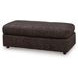 Coralene Onyx Performance Fabric Upholstered Rectangular Oversized Accent Ottoman