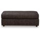 Coralene Onyx Performance Fabric Upholstered Rectangular Oversized Accent Ottoman