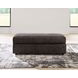 Coralene Onyx Performance Fabric Upholstered Rectangular Oversized Accent Ottoman