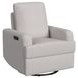 Trey Glider Stormy Gray Upholstered Rocker Power Recliner with USB Charging