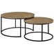 Lainey Mango Round Nesting Occassional Table Set