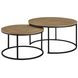 Lainey Mango Round Nesting Occassional Table Set