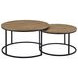 Lainey Mango Round Nesting Cocktail Table