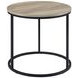 Lainey Distressed Pine Round End Table