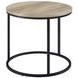 Lainey Distressed Pine Round End Table