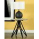 Hadi Cement And Gunmetal End Table