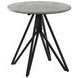 Hadi Cement And Gunmetal End Table