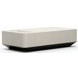 Madera Opal Ash and Modern Walnut Rectangular Marble Top Plinth Cocktail Table