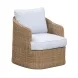 Axel Blue Performance Fabric Upholstered Outdoor Accent Chair