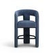 Malone Denim Blue Performance Fabric Upholstered Counter Height Stool