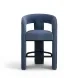 Malone Denim Blue Performance Fabric Upholstered Counter Height Stool