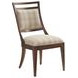 Driscoll Silverado Beige and Brown Upholstered Side Chair