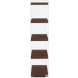 74101 Walnut And Clear Glass Bookcase