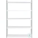 74101 Gloss White And Clear Glass Bookcase