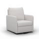 Nancy Light Gray Upholstered Swivel Glider Rocker Nursing Chair