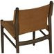 Nile Nubuck Caramel Leather Upholstered Dining Chair